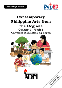 Contemporary Philippine Arts: Gawad sa Manlilikha ng Bayan Module