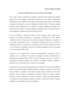 IA &Eacute;tica en la Educaci&oacute;n: Oportunidades y Desaf&iacute;os