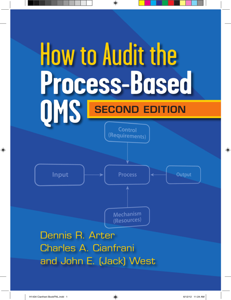 Qms Audit Module Auditing Process-Based QMS: A Practical Guide