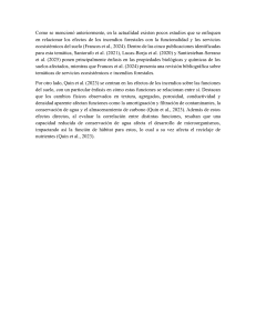 Incendios Forestales y Servicios Ecosist&eacute;micos del Suelo