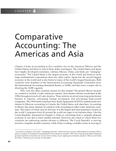 Comparative Accounting: Americas & Asia - Chapter 4