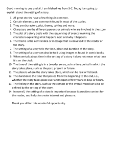 Story Setting Explained: Time, Place, and Duration