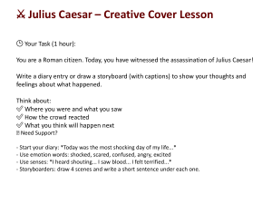 Julius Caesar Assassination: Creative Lesson Plan