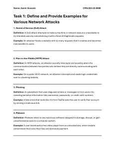 Network Security Attacks & Defense Strategies