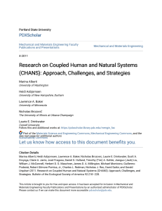 CHANS Research: Approach, Challenges, and Strategies
