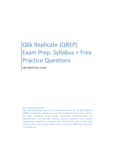 Qlik Replicate (QREP) Exam Prep: Syllabus & Practice Questions