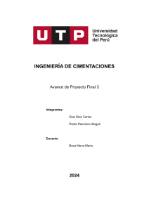 Proyecto de Ingenier&iacute;a de Cimentaciones: Mec&aacute;nica de Suelos