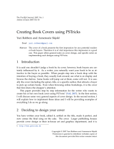 Creating Book Covers with PSTricks: Design Guide