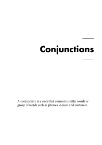 Conjunctions: Grammar Guide & Exercises