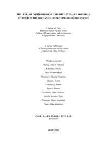 MODB Comprehension: Gender Differences in Engineering Students