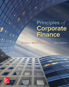 Principles of Corporate Finance 12th Edition - Brealey, Myers, Allen