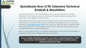 QuickBooks Error 6190: Fixes & Troubleshooting Guide