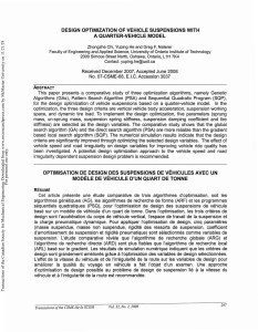 Vehicle Suspension Design Optimization: A Comparative Study
