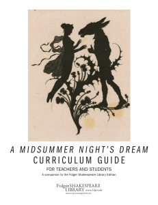 A Midsummer Night's Dream Curriculum Guide