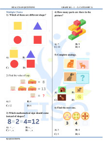 KG-1-2 Exam Questions: Multiple Choice & IQ