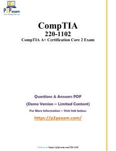 CompTIA A+ 220-1102 Exam Questions & Answers (Demo)