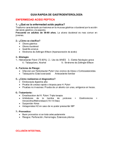 Gu&iacute;a R&aacute;pida de Gastroenterolog&iacute;a: Enfermedad &Aacute;cido-P&eacute;ptica y M&aacute;s
