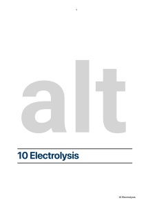 Electrolysis Chemistry: Ionic Compounds & Solutions