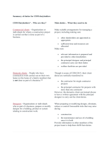 CDM Dutyholder Responsibilities: A Summary