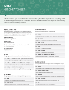 Git Cheat Sheet: Essential Commands for Version Control