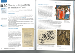 Black Death: Short-Term Effects on Medieval Europe