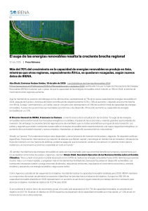 Crecimiento de Energ&iacute;as Renovables: Disparidades Regionales