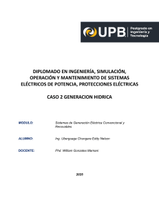 Estudio de Caso: Selecci&oacute;n de Turbina Hidroel&eacute;ctrica