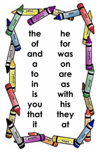 Elementary Sight Words List