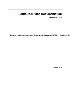 AutoDock Vina Documentation: Release 1.2.0
