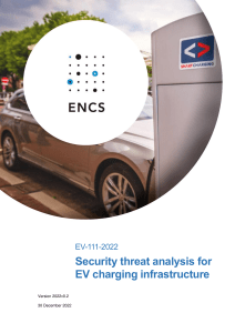 EV Charging Infrastructure Security Threat Analysis