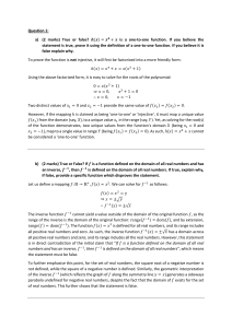 Functions, Limits, and Species-Area Relationships: Exam Questions