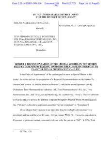 Mylan v. Teva: Antitrust Complaint Dismissal Report