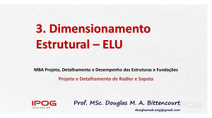 Projeto de Sapatas Estruturais: Apresenta&ccedil;&atilde;o ELU