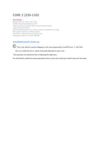 CompTIA Core 2 (220-1102) Exam Prep: OS, Commands, Windows 10