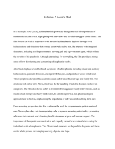 A Beautiful Mind: Schizophrenia & Nursing Reflection