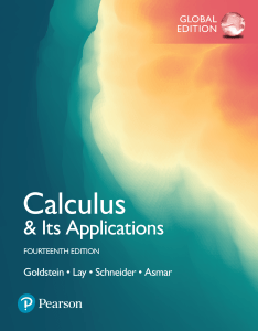 Calculus & Its Applications: 14th Edition Textbook