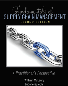 Supply Chain Management Fundamentals: Textbook
