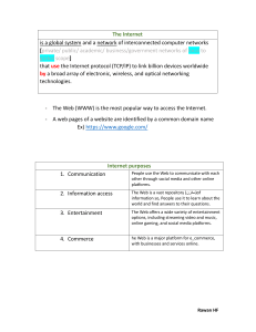 Internet Basics: Definition, Services, and Protocols