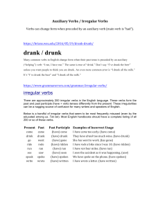 Auxiliary & Irregular Verbs: Grammar Guide