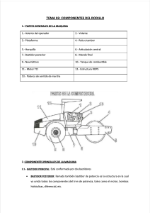Componentes del Rodillo Compactador: Gu&iacute;a T&eacute;cnica