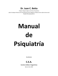 Manual de Psiquiatr&iacute;a, 9a Edici&oacute;n