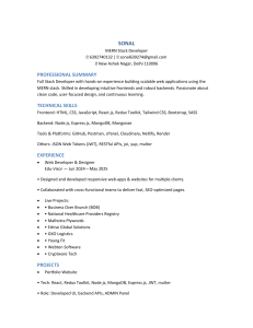 MERN Stack Developer Resume | Sonal