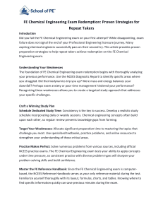 FE Chemical Engineering Exam: Strategies for Repeat Takers