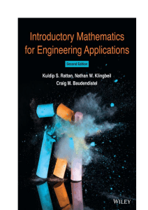 Introductory Mathematics for Engineering Applications