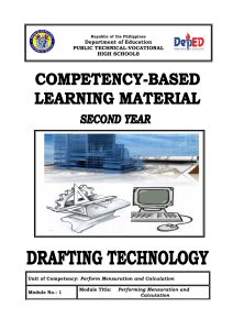 Mensuration & Calculation Module for Drafting Technology