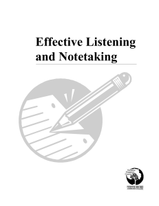 Effective Listening & Notetaking Guide | Study Skills for Students