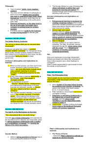 Philosophy & Business Ethics: Key Philosophers