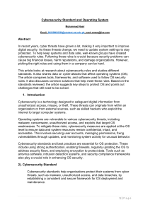 Cybersecurity Standards & Operating Systems: An Overview