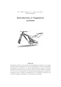Introduction à l'ingénierie système : Analyse et conception