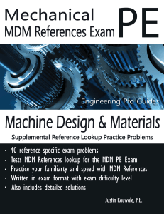 Mechanical PE Machine Design & Materials Exam Practice Problems